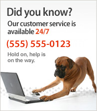 Call, fax or e-mail us